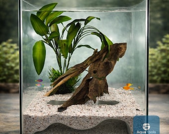 Trasforma il tuo acquario con la grotta Wave Cave! Grotta per gamberetti, axolotl e pesci / Un nascondiglio unico e una decorazione perfetta per l'acquario.