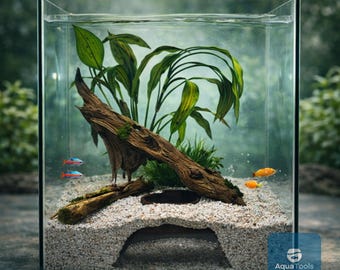 Aquarium Hideout Cave: Secret Hideaway for Shrimp, Betta, Axolotl