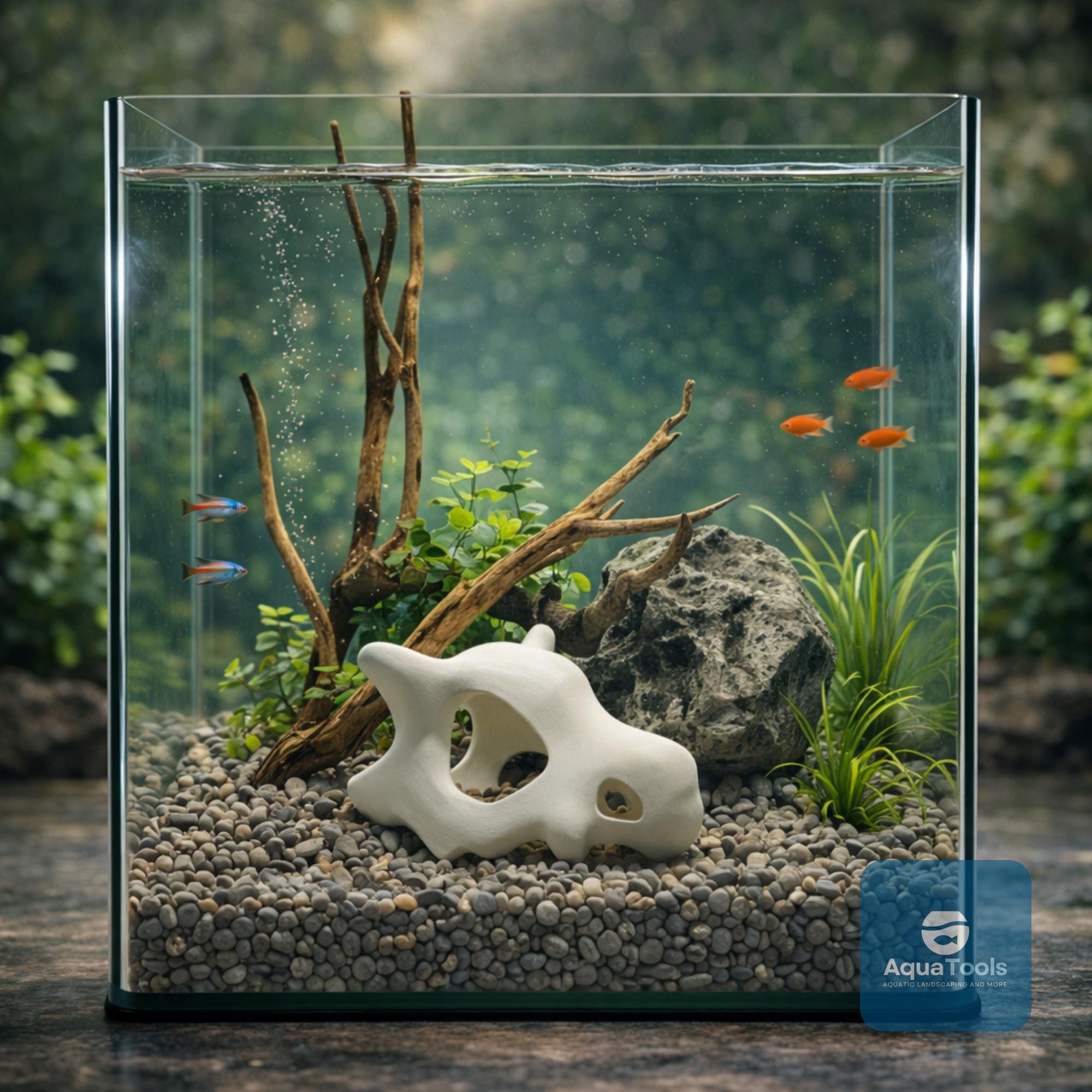 buy fish tank accessories Cubone Skull Aquarium Decoration – Pokémon Fish Hideout