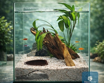 Nature-Inspired Mumba Cave: Corner Hide for Terrarium & Aquarium Pets - Snakes, Spiders, Shrimp