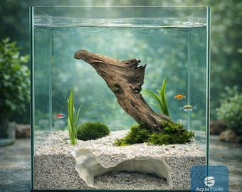 Acquario terrario ispirato alla natura Tidal Cave per gamberetti, pesci e altro - Perfetto per la casa o l'ufficio, terrario - tetra - pesce betta