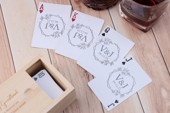 Wedding Guest Book Alternative, Custom Playing Cards, Blank Cards,  Personalized Poker Cards, Unique Wedding Keepsake, Anniversary Gifts 