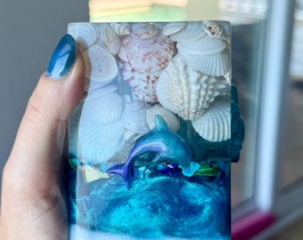 Florida Beach Shells Soap Dispenser and Toothbrush Holder, Single