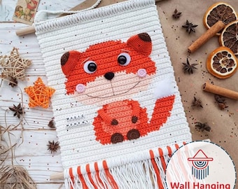 Little Fox Crochet Wall Hanging Pattern: Nursery Decor (PDF Pattern)