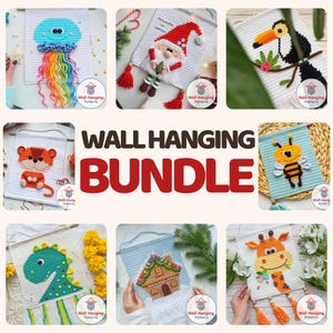 Crochet Animal Wall Hanging Patterns Bundle: 23+ Nursery Decor (PDF Set)