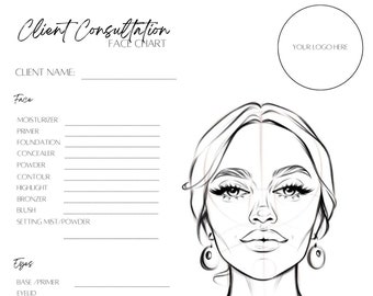 Makeup Face Chart Face Chart Practice Sheets Printable Make up