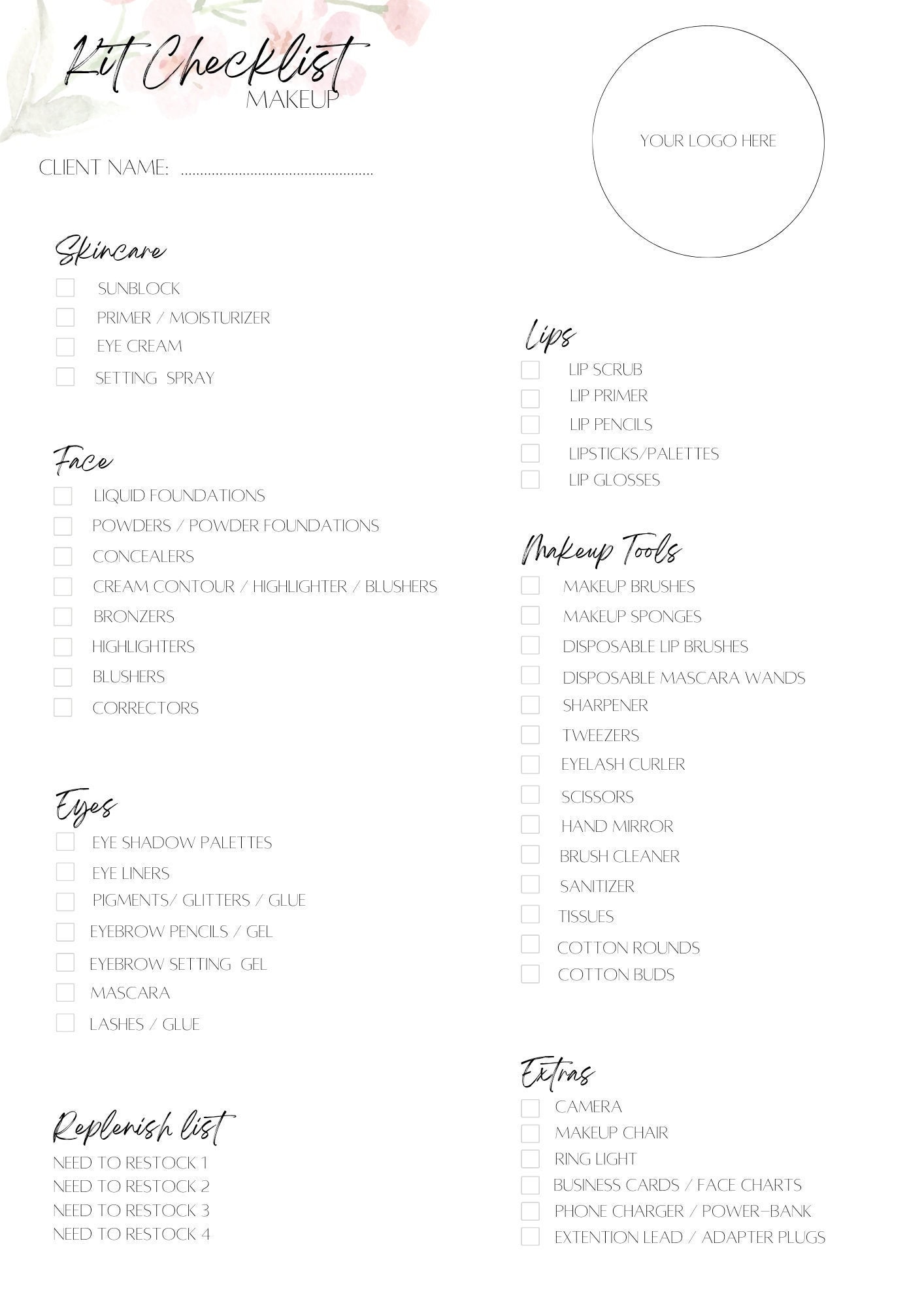 Makeup Artist Kit Checklist Blank Stock Sheets Printable Make Up makeup-artist-kit-checklist-blank-stock-sheets-printable-make-up