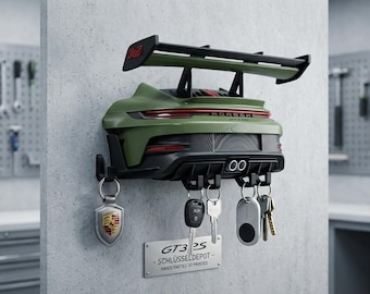 Schlüsselhalter in Form von Porsche GT3 RS