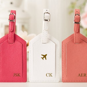 Monogrammed Luggage Tags Wedding Personalized Leather Luggage Tag Custom Luggage Tag Best Friend/Groomsmen Gifts Wedding Travel Gift for Her