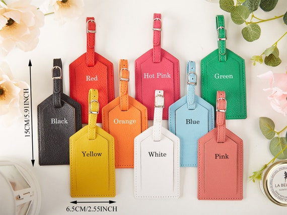 Leather Luggage Tags – Aunt Laurie's