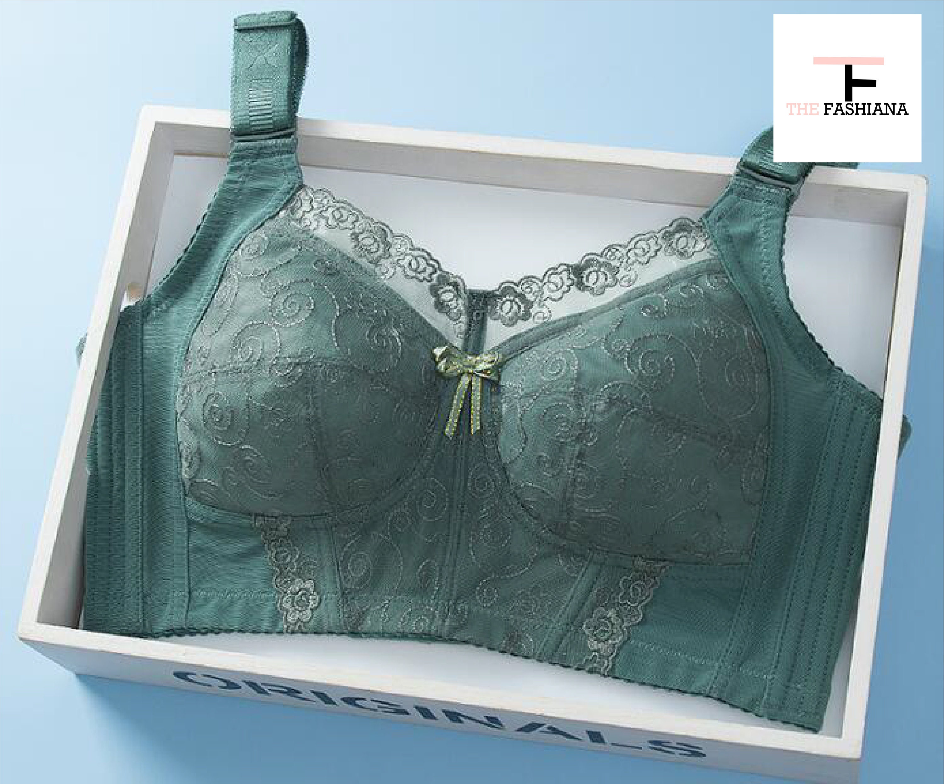 Women Plus Size Deep Cup Full Back Coverage Floral Lingerie Luxury Push up Bras Hide Back Fat