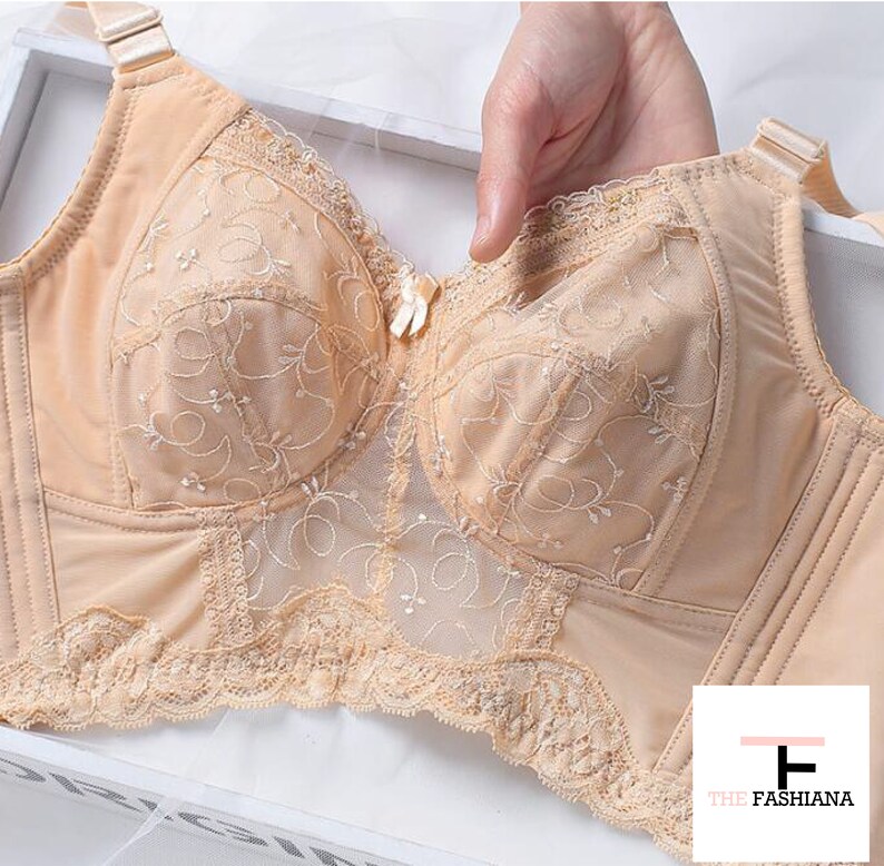 Women Plus Size Deep Cup Full Back Coverage Lingerie Luxury Push up