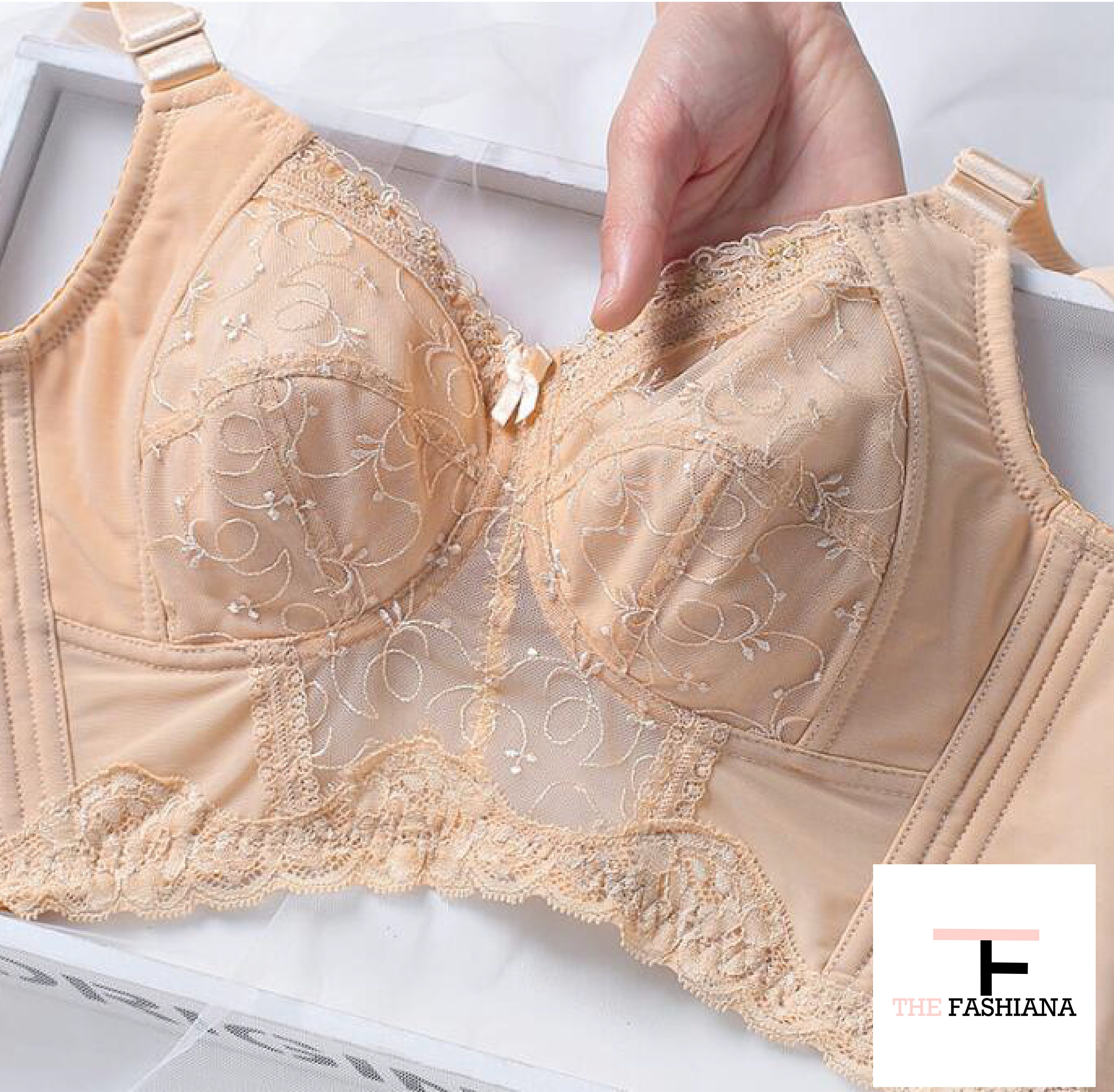 Women Plus Size Deep Cup Full Back Coverage Lingerie Luxury Push up Bras Hide Back Fat Underwear