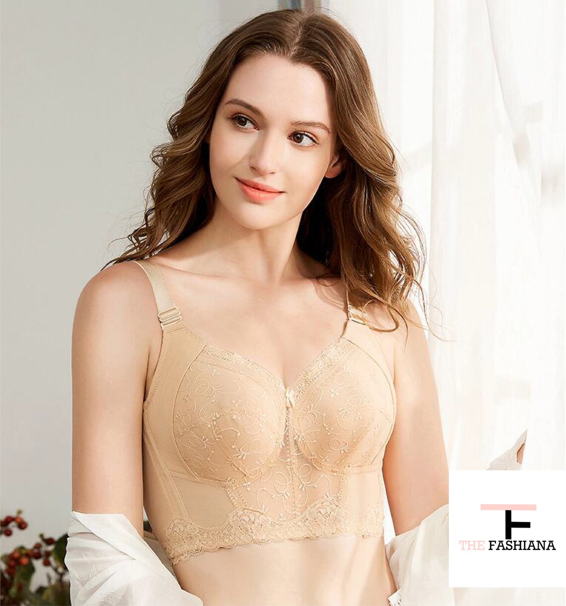 Women Plus Size Deep Cup Full Back Coverage Lingerie Luxury Push up Bras Hide Back Fat Underwear