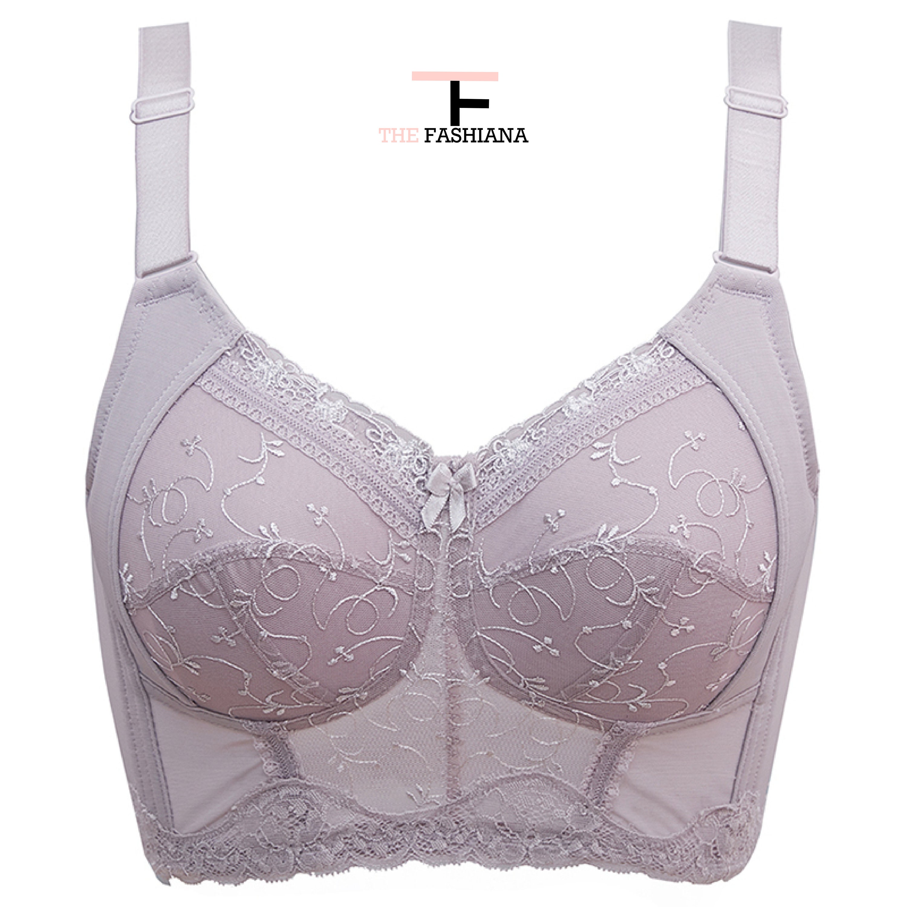 Women Plus Size Deep Cup Full Back Coverage Lingerie Luxury Push up Bras Hide Back Fat Underwear