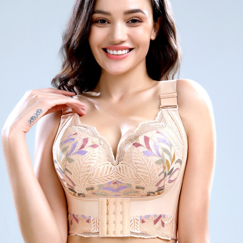 plus-size-push-up-padded-bras-for-women-lace-adjustment-bra-etsy
