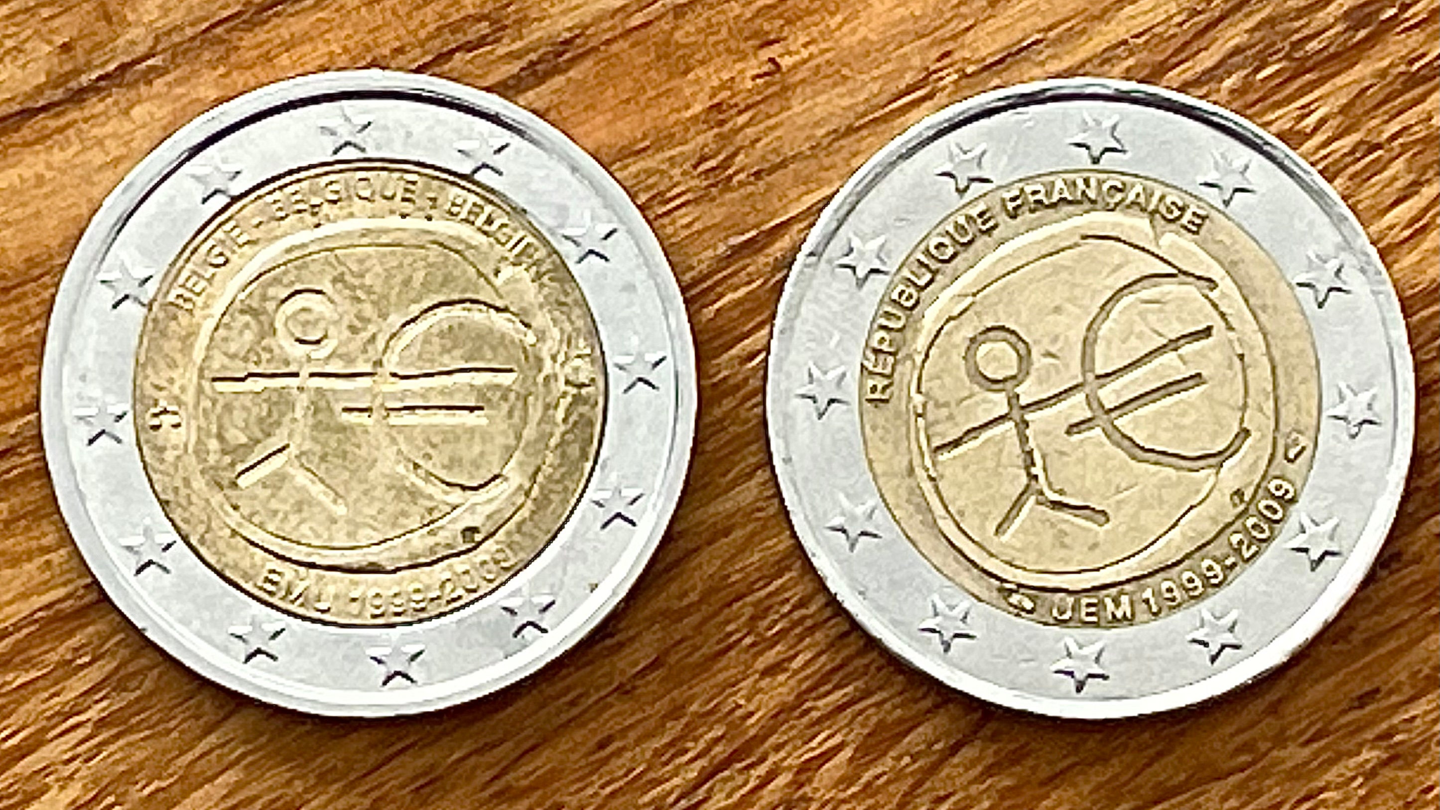 Rare 2 Euro Coins Belgium & France Etsy