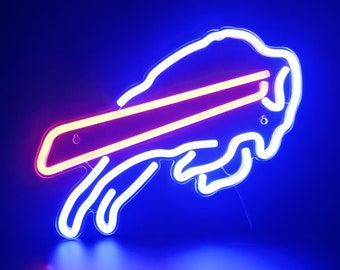 Buffalo Bills Light LED Sign, Sports Bar Decor, Birthday Gift,Christmas Gift, Xmas Gift