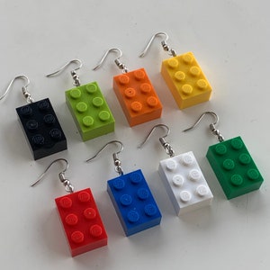 Dangle Brick Earrings | 6 colours | Handmade | Birthday  | Party | Wedding Gift | Jewelry