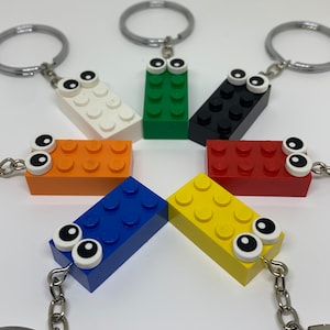 Eye Brick Keychain | 7 Colours | Rainbow Keyring | Birthday Gift | Party | Funny Gifts