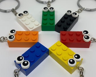 Eye Brick Keychain | 7 Colours | Rainbow Keyring | Birthday Gift | Party | Funny Gifts