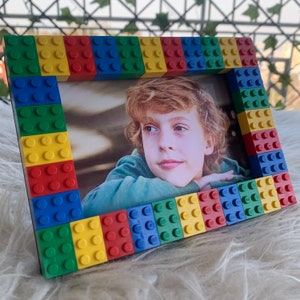 Brick Picture Frame 4 colours Red-Blue-Yellow-Green Home Decor-Gift image 1