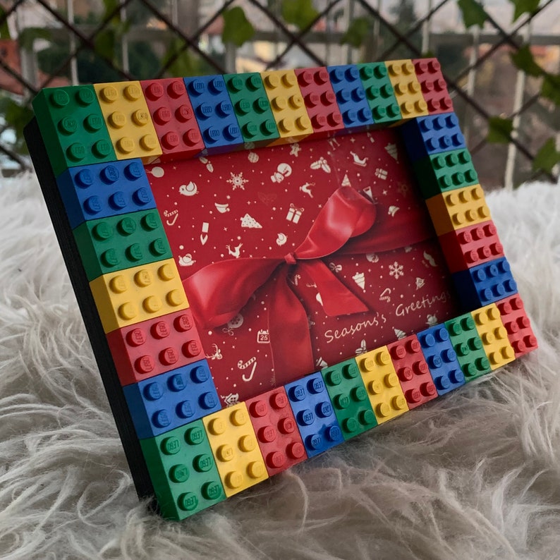 Brick Picture Frame 4 colours Red-Blue-Yellow-Green Home Decor-Gift image 6