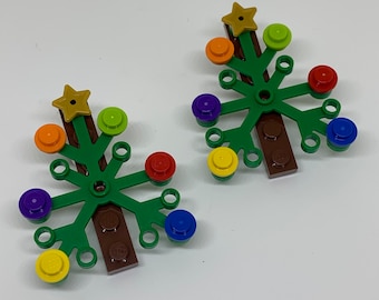 Kerstboom haarclips | Set van twee | Bakstenen haarclip | Haaraccessoires | Cadeau voor kinderen | Sinterklaas | Advent kalender