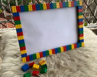 Brick Picture Frame | 9x13 | 4 Colours | Red-Blue-Yellow-Green | Home Decor | Photo Frame | Framed Art | Birthday Gift