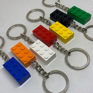 Set Of 7 Keychain  | Brick Keychain | 7 Colours | Keyring | Birthday Gifts