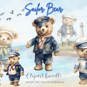Teddy Bär Clipart Aquarell Baby-Dusche Teddybär Clipart Download digitales Bild Junk Journal Papier Handwerk Teddy Bär Kinderzimmer Clipart