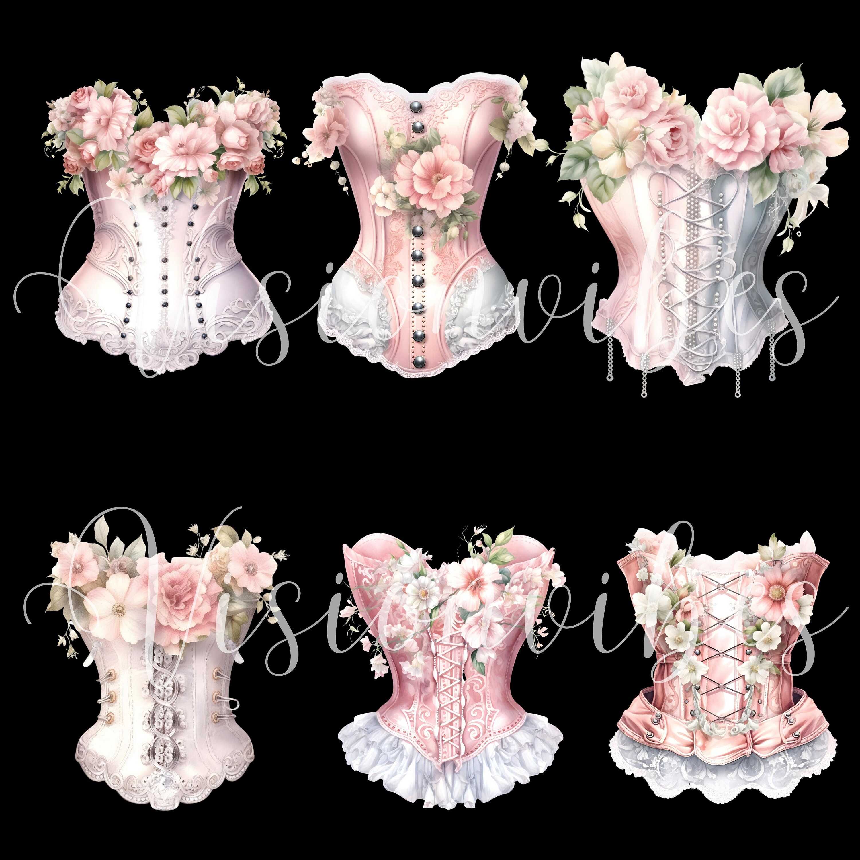 Watercolor Godess Sheer Pastel Corset Dress main image 1