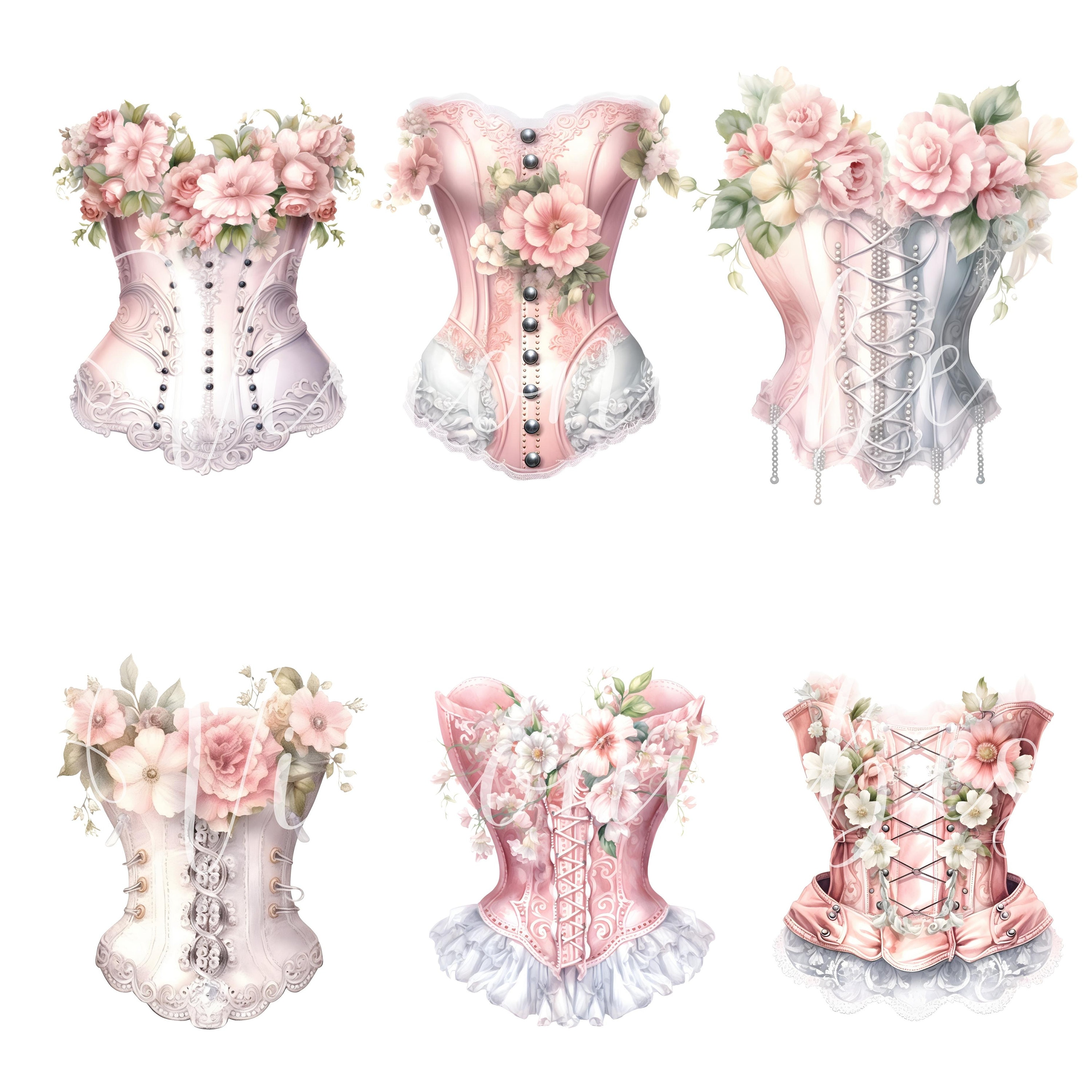 Watercolor Godess Sheer Pastel Corset Dress main image 0