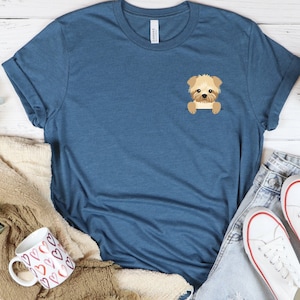 Maltese pocket shirt,Pet Pocket Tee, Personalized Pet Picture Shirt, Put your pet in your pocket shirt, cute pocket tshirt, dog,funny shirt