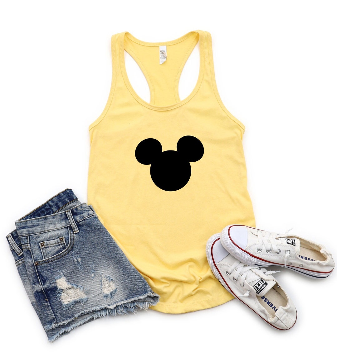 Mickey Mouse Head Disney Tank Top, Womens Disney Tank Top, Matching Shirts, Womens Muscle Tank