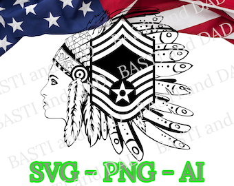 US Air Force Female Chief Master Sgt Logo SVG, png, ai et jpeg, Air Force, Woman Chief Master sergent, Air Force Seal, logo USAF