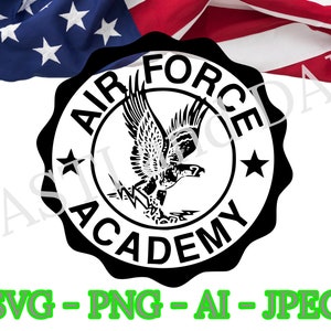 Air Force Academy SVG, PNG, ai and jpeg, USAF Veteran File, Veteran logo design, cnc and Laser file