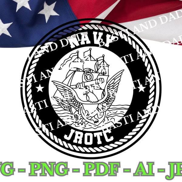U.S. Navy JROTC svg, NJROTC Navy Naval Education, Go Navy ai vector, Sailor jpg pdf Honor Courage, Junior, Reserve Officers Training Corps