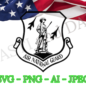US Air National Guard Logo SVG, PNG, ai and jpeg, Guards Man, Always Ready, Always There, Air Guard, Military logo
