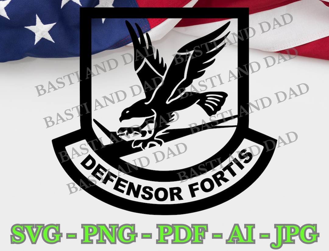 US Air Force Defensor Fortis USAF Svg, Png Cut File, Ai Graphics File ...