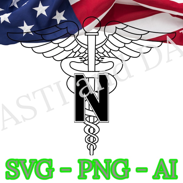 US Army Nurse Corps Branch Insignia svg, Nurses US Army SVG, png, ai and jpeg,