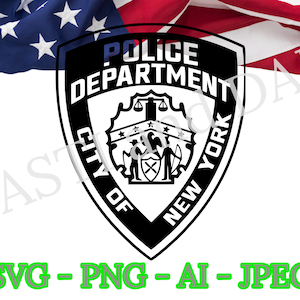 New York Police Department Logo svg, NYPD svg, New York Police Officer png, ai and jpeg