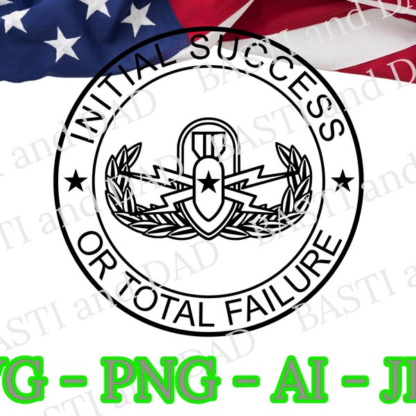 US Military Senior EOD Crab Badge, svg, PNG, ai and jpeg Explosive Ordnance Disposal Badge, Initial Success