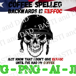Coffee Spelled Backwards is EEFFOC file Svg Png, Crazy Funny Halloween SVG, vector, EEFFOC Coffee Mug sublimation, Cricut Silhouette, Laser