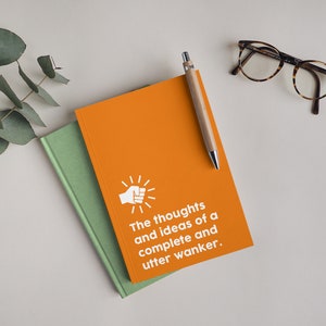 Complete and utter wanker funny notepad, writing pad, Birthday gift, office leaving present, novelty gift, stationery, secret Santa