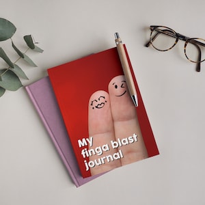 Finger Blast Valentine notepad, writing pad, Birthday gift, office leaving present, novelty gift, secret Santa, valentines