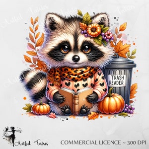 Trash Reader PNG Fall Smut Reader Sublimation Design Chemise Romance Amoureux des livres