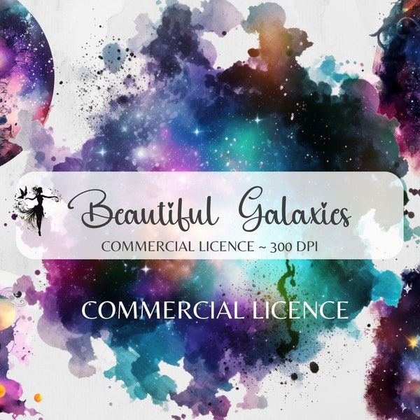 Galaxy Clipart Galaxy PNG Space Clipart Galaxy Background Watercolor clipart Celestial clipart Watercolour PNG Fantasy clipart