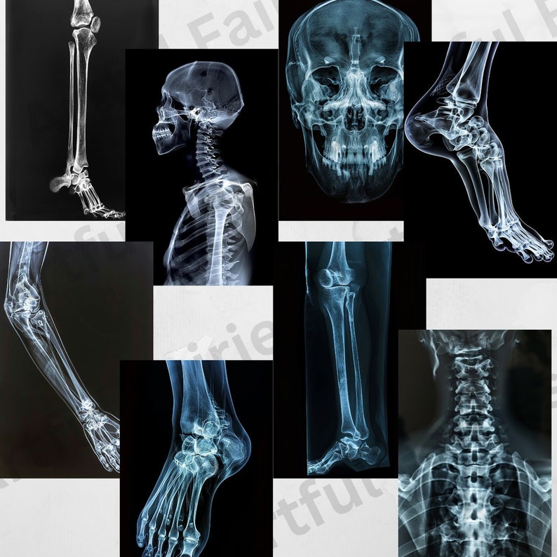 Xray Junk Journal Medical Pages Skull Journal Kit Anatomy Junk Journal