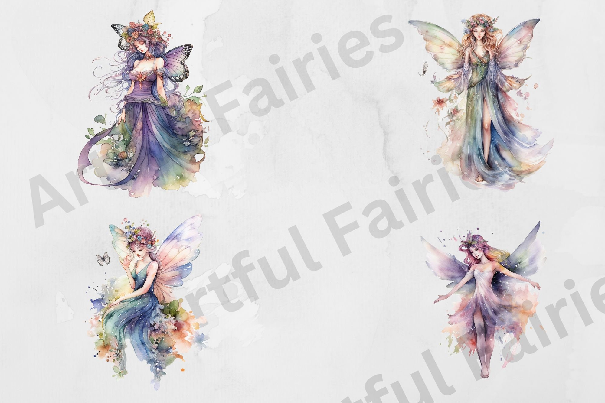 Fairy Clipart Fairy PNG Fantasy Clipart Watercolor Clipart Fairies ...